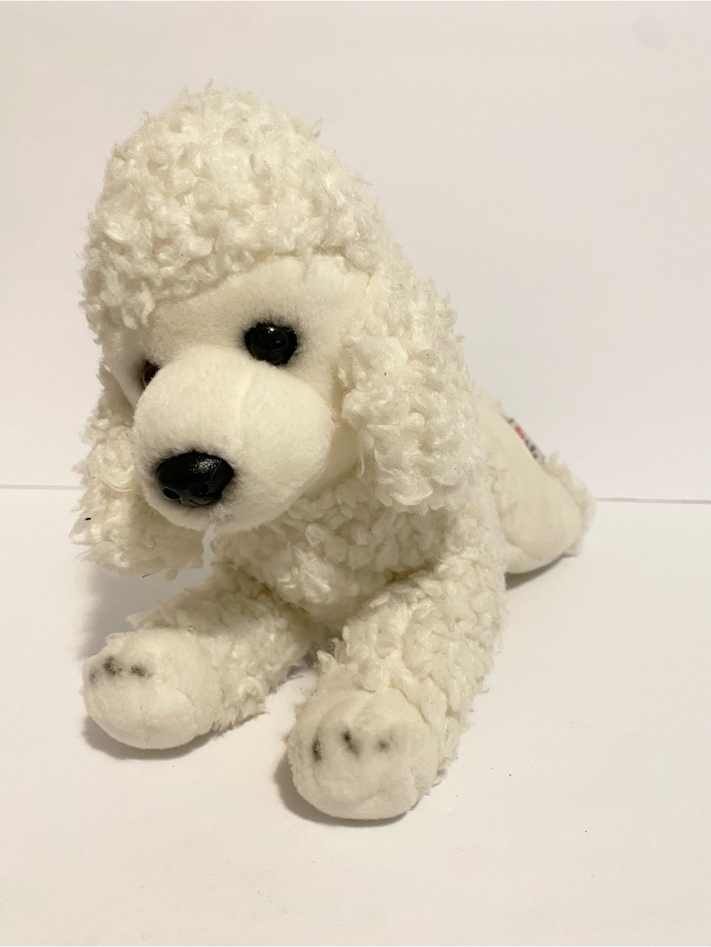 Gundimals Poodle Puppy Dog Plush White Stuffed Animal Toy 10” Gund